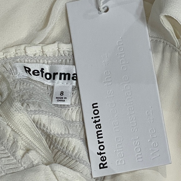 NWT Reformation Women's Ivory Dress size 8 - Picture 5 of 5